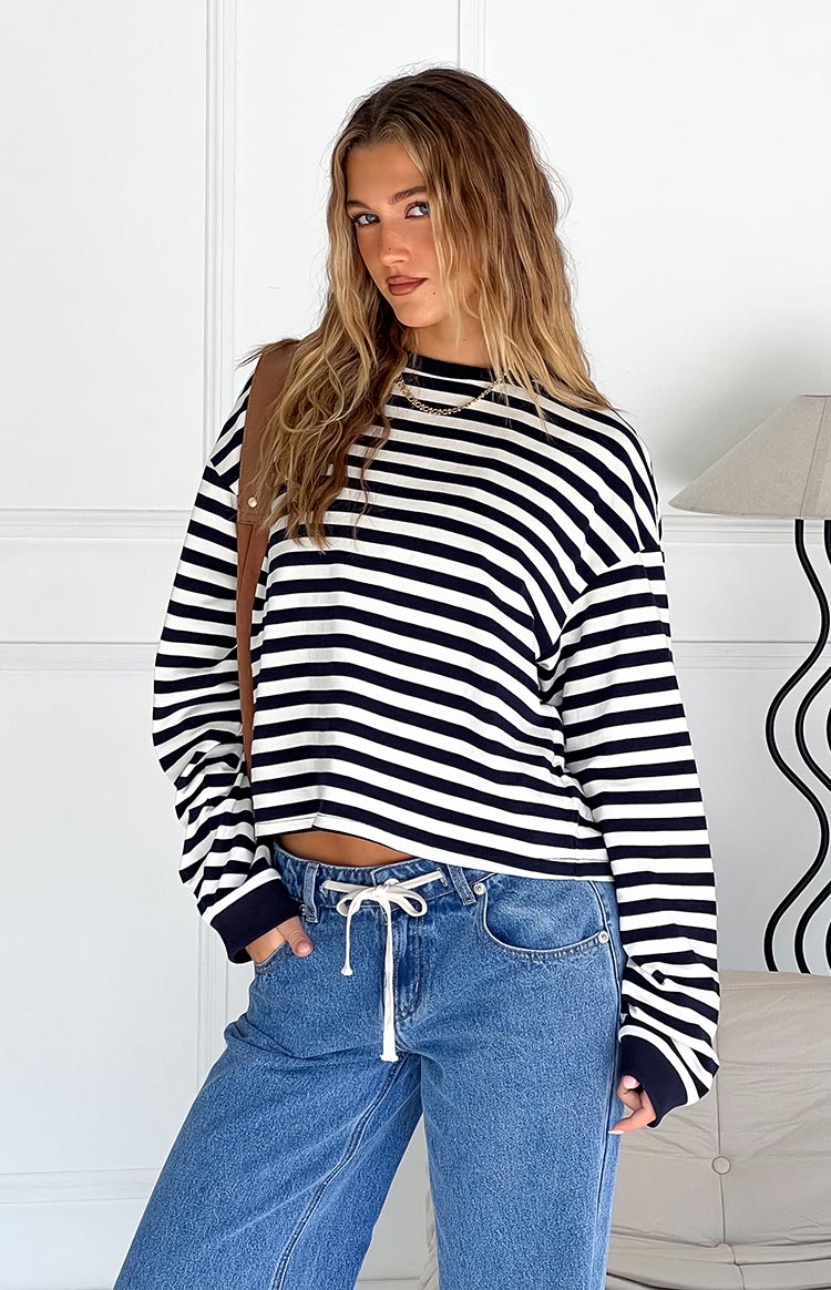 Women's Striped Long Sleeve Shirt