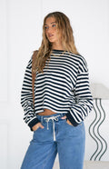 Women's Striped Long Sleeve Shirt