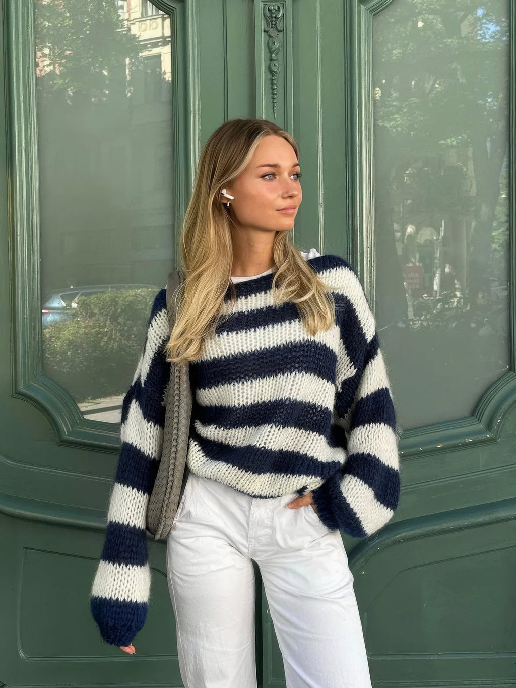 Women's Striped Sweater for Chilly Days