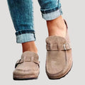 Women's Suede Slip-On Loafers with Cushioned Sole