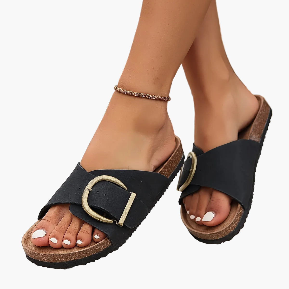 Women's Summer Sandals with Buckle