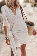 Women's Summer Wrap Mini Dress