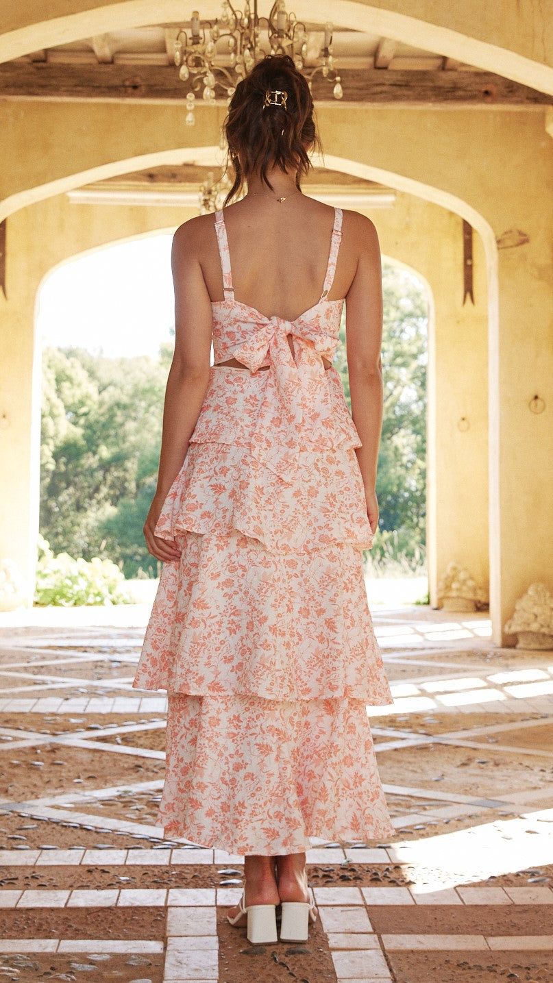 Women's Tiered Midi Dress