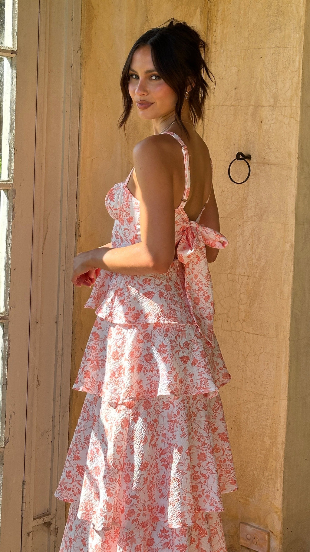 Women's Tiered Midi Dress