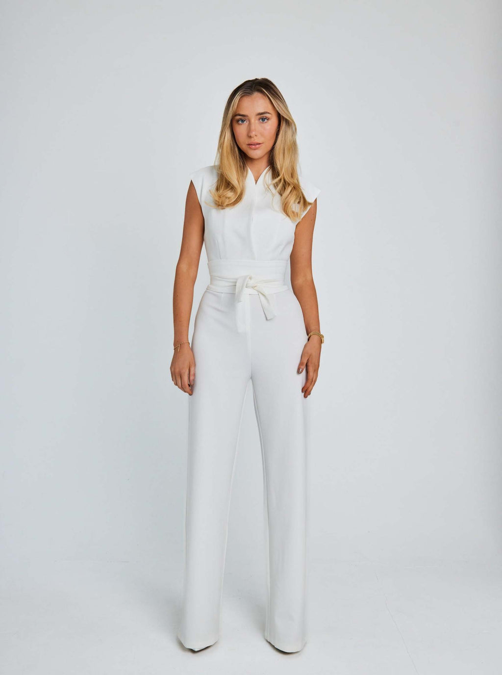 Women's V-Neck Wide Leg Jumpsuit