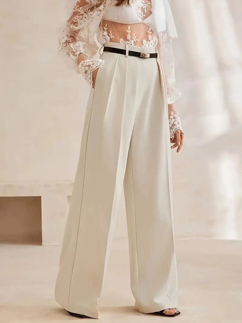 Women's Wide Leg Trousers - Casual Palazzo Pants
