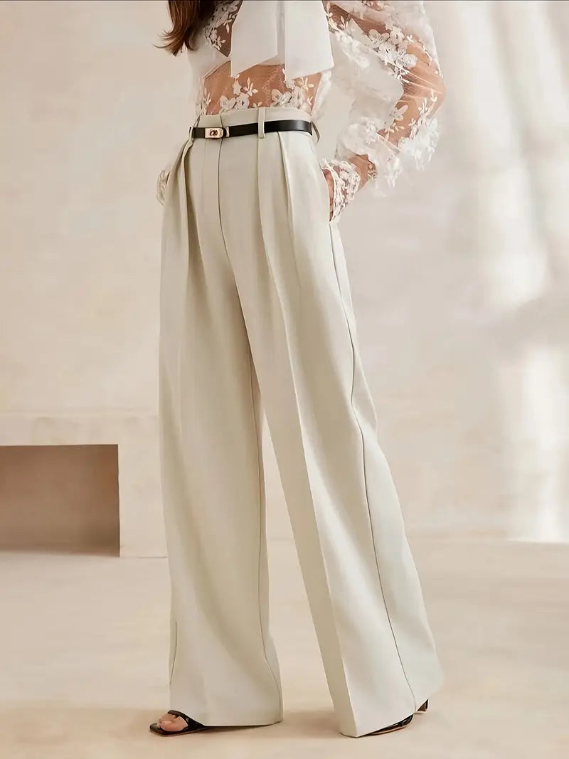 Women's Wide Leg Trousers - Casual Palazzo Pants