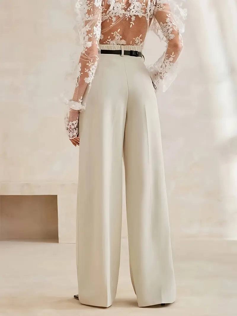 Women's Wide Leg Trousers - Casual Palazzo Pants