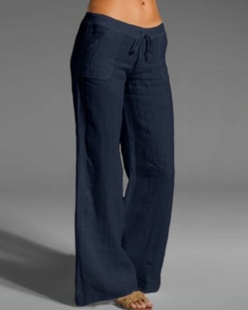 Women's Wide Leg Trousers - Casual Palazzo Pants