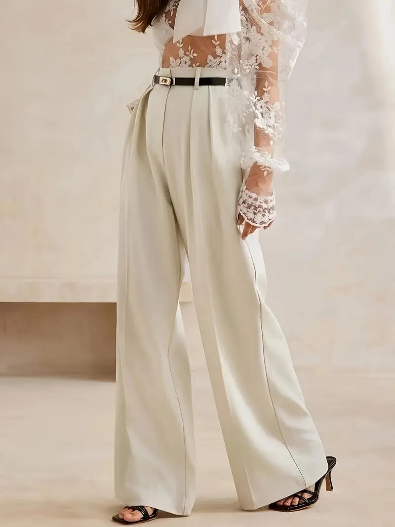 Women's Wide Leg Trousers - Casual Palazzo Pants