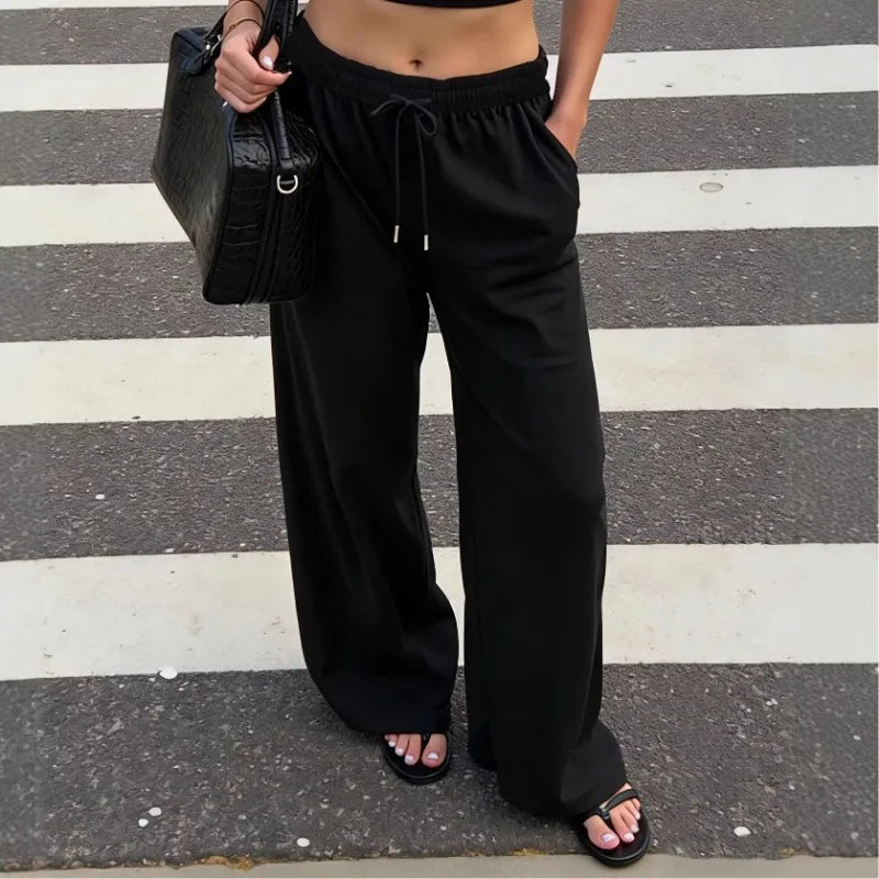 Women's Wide Leg Trousers with Pockets