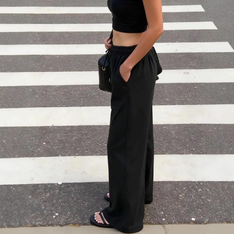 Women's Wide Leg Trousers with Pockets